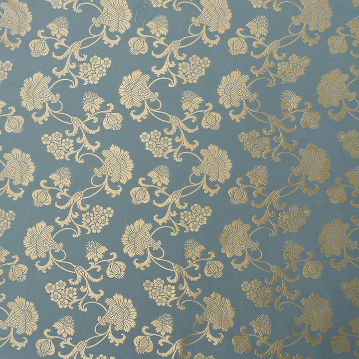 Margaux Ciel Shimmer 71842 by Schumacher Fabric Schumacher-Classics 42% Cotton, 38% Lurex, 20% Silk - Horizontal: 32 and Vertical: VERT 49 51 - Fabric Carolina -