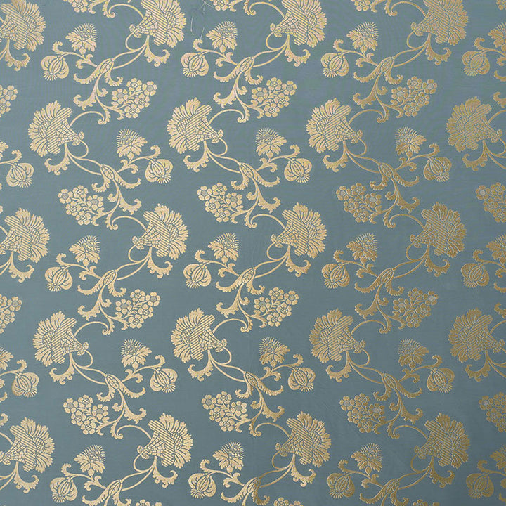 Margaux Ciel Shimmer 71842 by Schumacher Designer Fabric SCHUMACHER CLASSICS II See Sample ITALY - </p><p>Repeat: Horizontal: 32" (81CM) and Vertical: VERT 49" (124CM) 51" (129CM) - Swanky Fabrics -