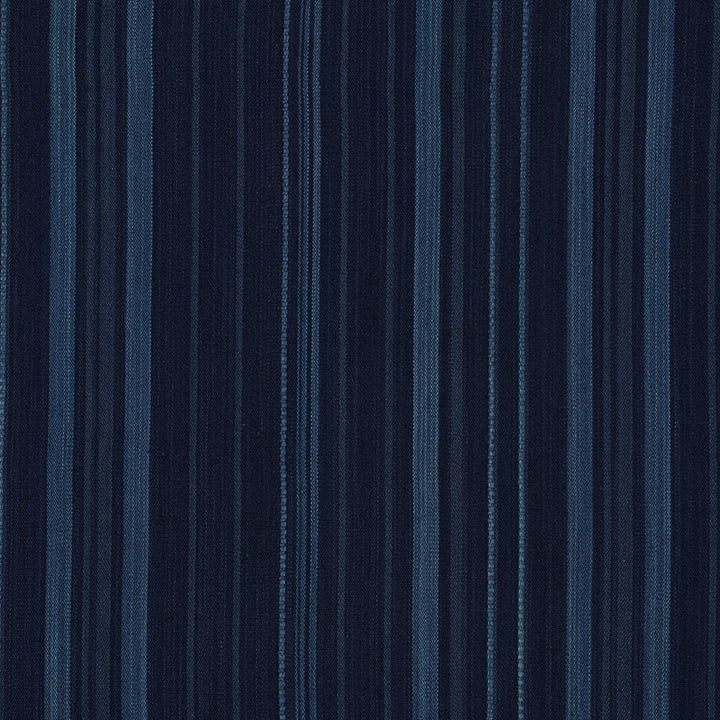 Cajamarca Stripe Indigo 71880 by Schumacher Fabric Caravanne 100% Cotton Martindale 20,000 Horizontal: 17.625 and Vertical: - 53 - Fabric Carolina -