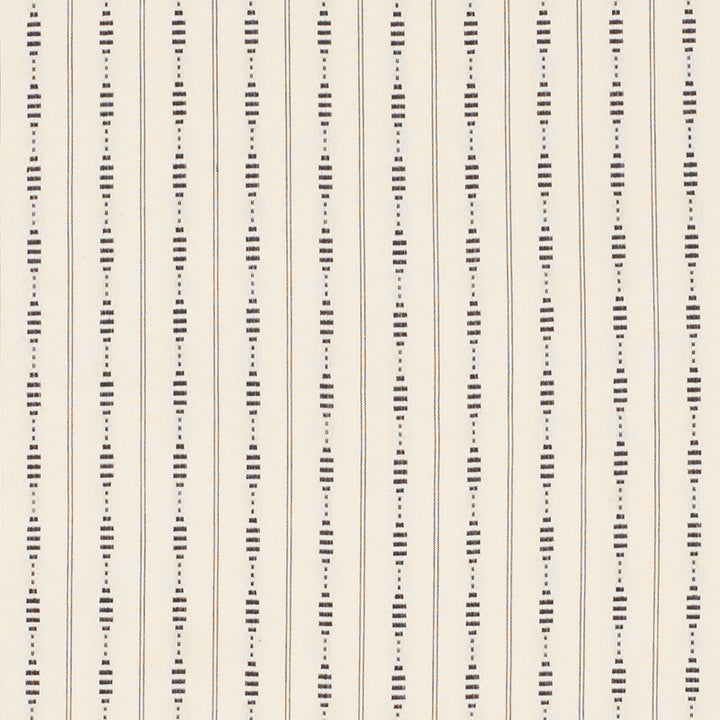 Rania Stripe Black 71900 by Schumacher Fabric Caravanne 100% Cotton - Horizontal: 1.5 and Vertical: 1.5 54 - Fabric Carolina -