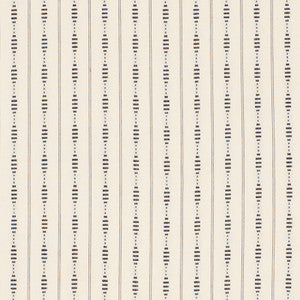 Rania Stripe Black 71900 by Schumacher Fabric