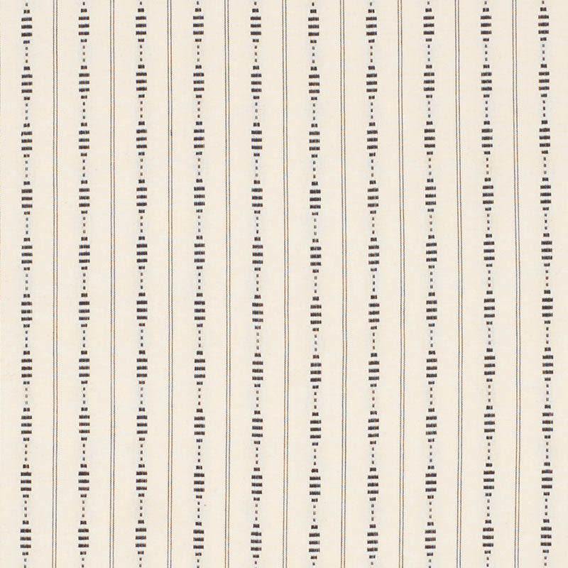 Rania Stripe Black 71900 by Schumacher Fabric CARAVANNE See Sample INDIA - </p><p>Repeat: Horizontal: 1 1/2" (4CM) and Vertical: 1 1/2" (4CM) 54" (137CM) - Fabric Carolina -