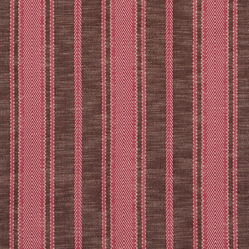 Zina Stripe Berry 71910 by Schumacher Fabric Caravanne 100% Cotton - Horizontal: 9 and Vertical: - 56 - Fabric Carolina -