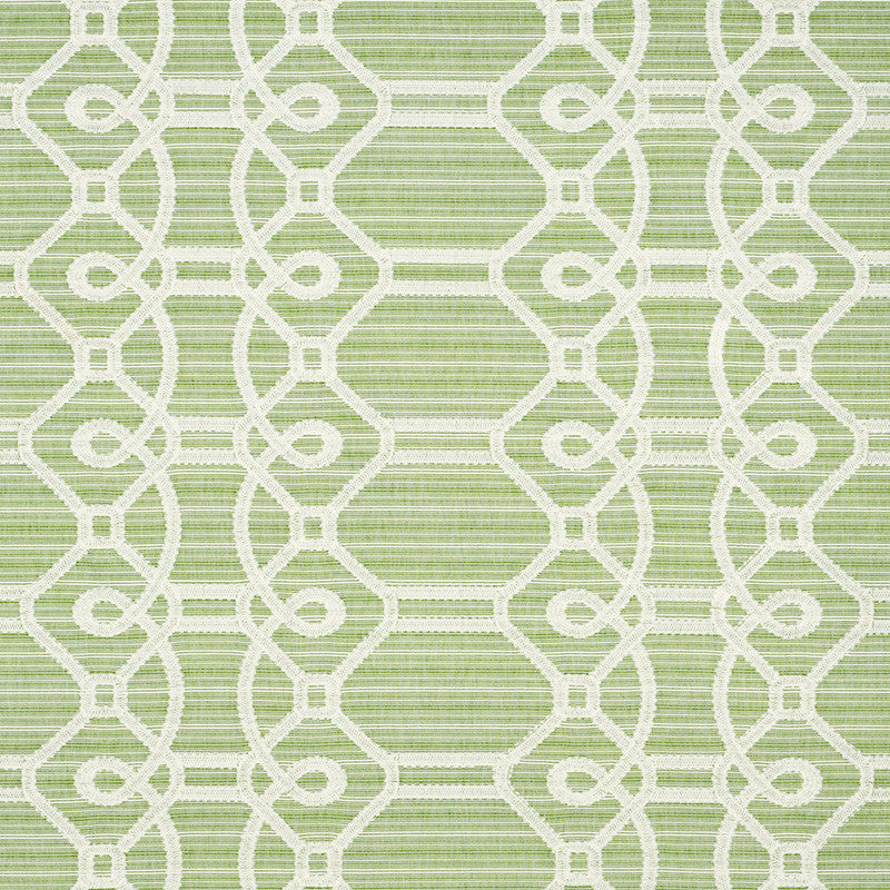 Ziz Embroidery Green 71933 by Schumacher Fabric Schumacher Fabric Ziz Embroidery Green 71933Fabric COTTON 77% INDIA </p><p>Repeat: H: HORZ. 17 1/2" (44CM) , V: VERT. 6 1/4" (16CM) 53.25 - Fabric Carolina -