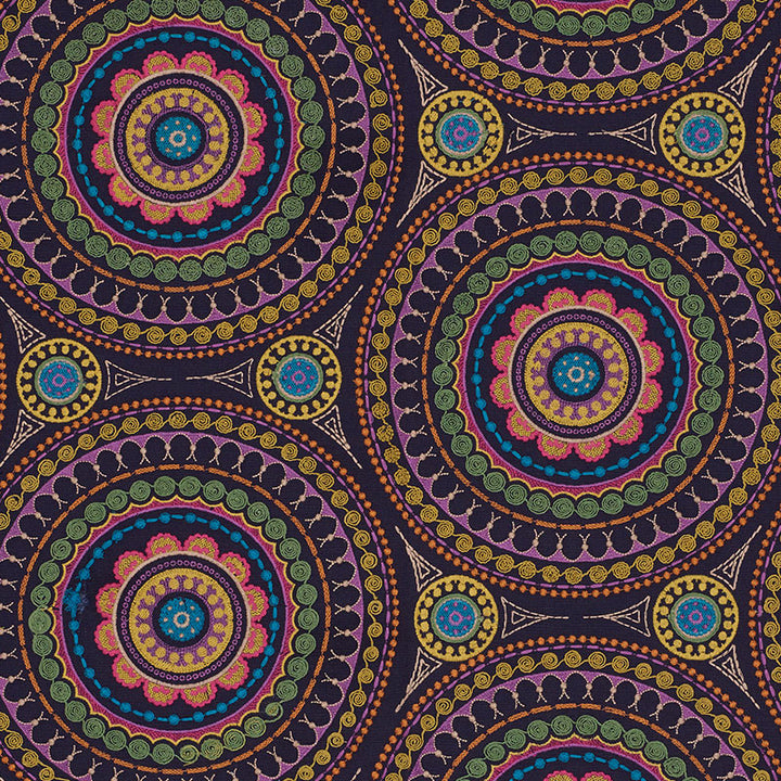 Idris Embroidery Navy & Multi 71950 by Schumacher Fabric CARAVANNE LINEN 40% COTTON 33% INDIA MARTINDALE 24,000 </p><p>Repeat: Horizontal: 25" (64CM) and Vertical: 15" (38CM) 52 - Fabric Carolina -