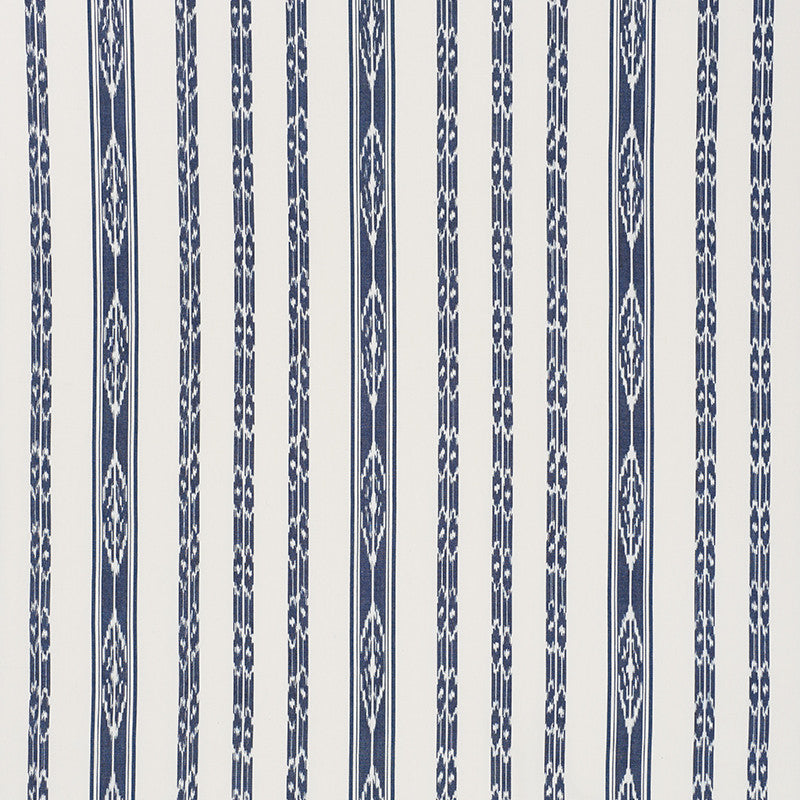Mariam Ikat Navy 71980 by Schumacher Fabric Caravanne 100% Cotton - Horizontal: 13.5 and Vertical: 8 54 - Fabric Carolina -