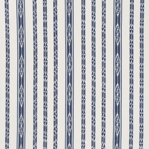 Mariam Ikat Navy 71980 by Schumacher Fabric