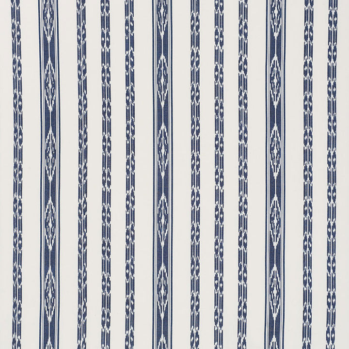 Mariam Ikat Navy 71980 by Schumacher Fabric CARAVANNE See Sample INDIA - </p><p>Repeat: Horizontal: 13 1/2" (34CM) and Vertical: 8" (20CM) 54" (137CM) - Fabric Carolina -