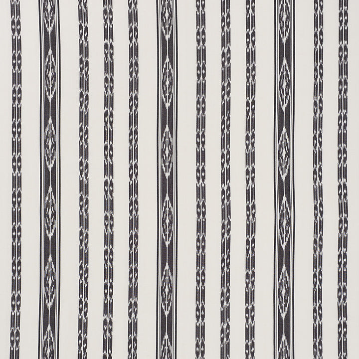 Mariam Ikat Black 71982 by Schumacher Fabric Caravanne 100% Cotton - Horizontal: 13.5 and Vertical: 8 54 - Fabric Carolina -