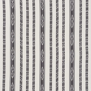 Mariam Ikat Black 71982 by Schumacher Fabric