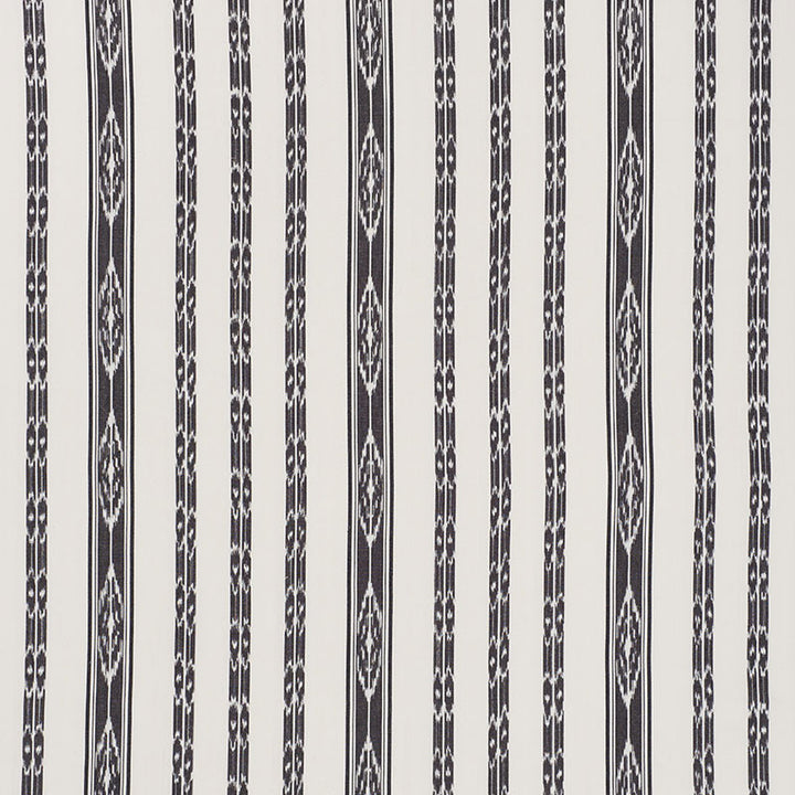 Mariam Ikat Black 71982 by Schumacher Fabric CARAVANNE COTTON 100% INDIA </p><p>Repeat: Horizontal: 13 1/2" (34CM) and Vertical: 8" (20CM) 54 - Fabric Carolina -