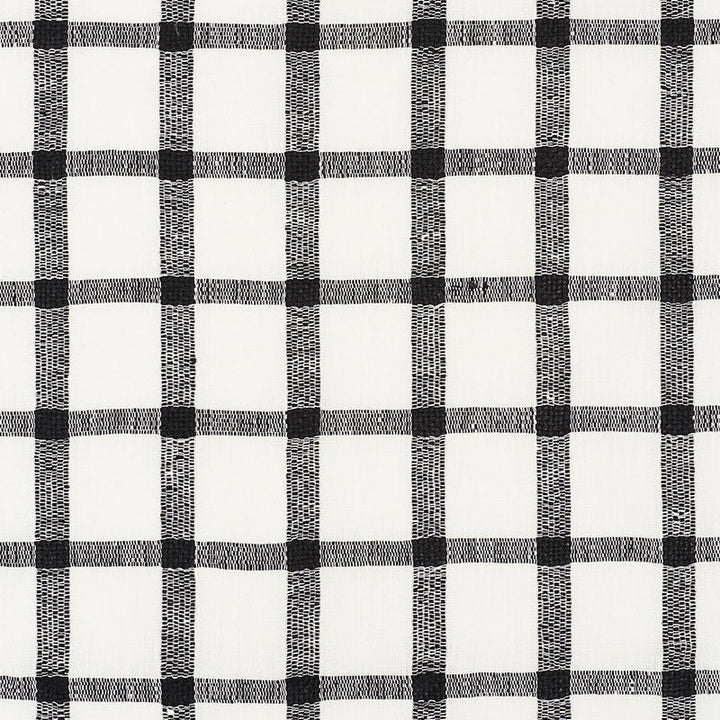 Pauline Check Casement Blackwork 72070 by Schumacher Fabric Schumacher Fabric Pauline Check Casement Blackwork 72070Fabric LINEN 100% INDIA </p><p>Repeat: H: HORZ. 2" (5CM) , V: VERT. 2" (5CM) 53 - Fabric Carolina -