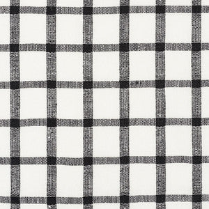 Pauline Check Casement Blackwork 72070 by Schumacher Fabric