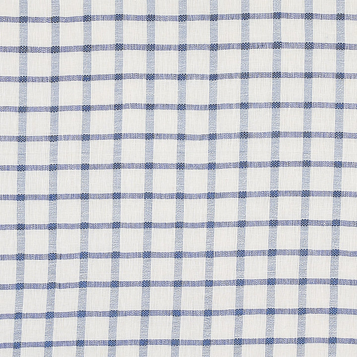 Pauline Check Casement Blue 72075 by Schumacher Fabric RHAPSODY IN BLUE LINEN 100% INDIA </p><p>Repeat: Horizontal: 2" (5CM" and Vertical: 2" (5CM) 54 - Fabric Carolina -