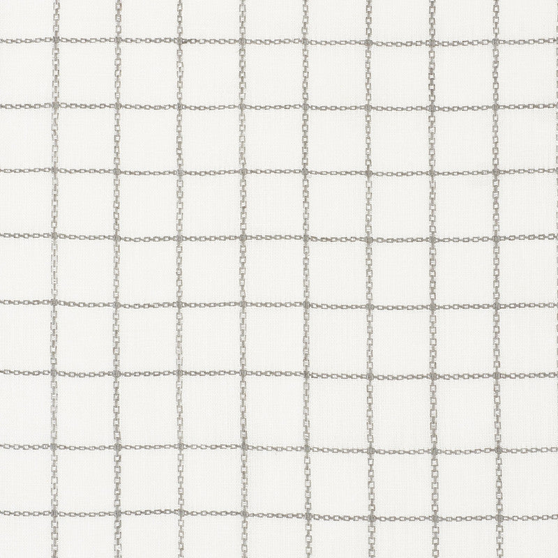 Agnes Sheer Grisaille 72081 by Schumacher Designer Fabric Vogue-Living 100% Linen - Horizontal: 1.25 and Vertical: 1.25 55 - Swanky Fabrics -