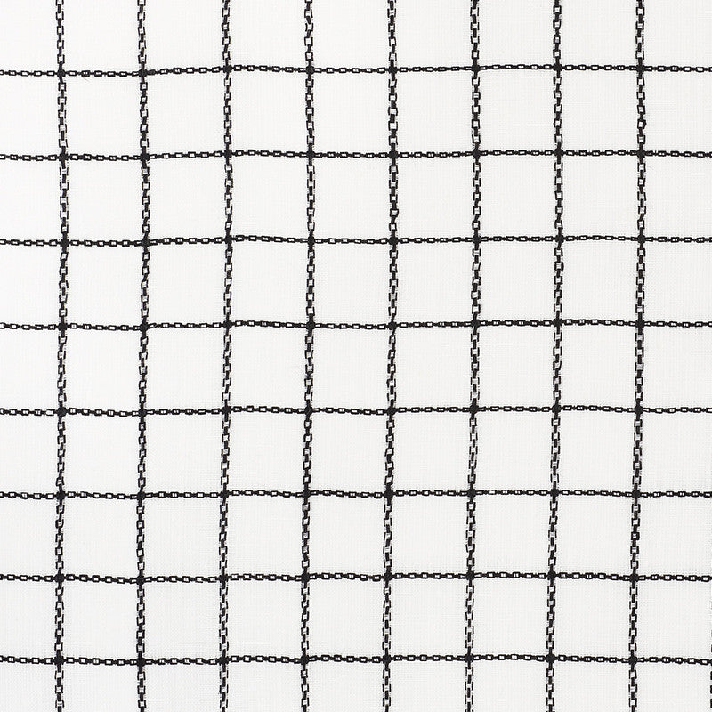 Agnes Sheer Blackwork 72082 by Schumacher Fabric Vogue-Living 100% Linen - Horizontal: 1.25 and Vertical: 1.25 55 - Fabric Carolina -