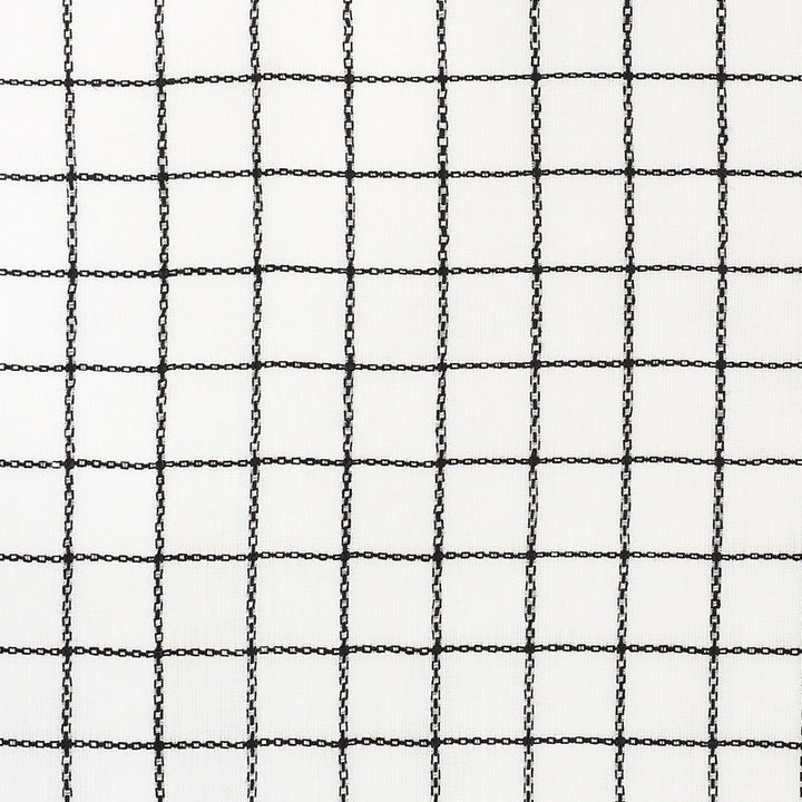 Agnes Sheer Blackwork 72082 by Schumacher Fabric Vogue-Living 100% Linen - Horizontal: 1.25 and Vertical: 1.25 55 - Fabric Carolina -