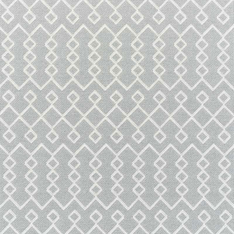 Bricolette Grey 72112 by Schumacher Fabric ESSENTIALS: MID-SCALE UPHOLSTERY See Sample UNITED STATES OF AMERICA - </p><p>Repeat: Horizontal: 1 3/4" (4CM) and Vertical: 9 1/2" (24CM) 54 1/2" (138 CM) - Fabric Carolina -