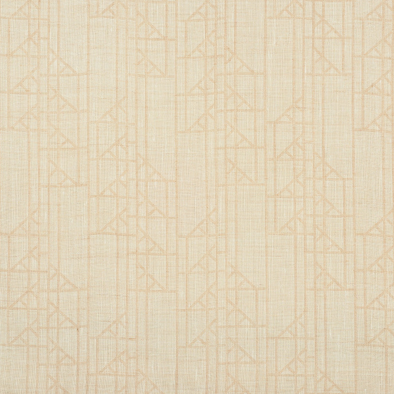 Frances Little Sheer Sand 72181 by Schumacher Fabric Applied-Architecture 51% Linen, 49% Polyester - Horizontal: 8.25 and Vertical: 10 116 - Fabric Carolina -
