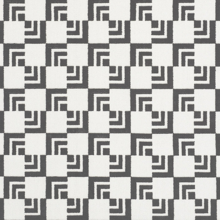 Imperial Hotel Velvet Black 72200 by Schumacher Fabric Applied-Architecture 50% Cotton, 50% Viscose Martindale 60,000 Horizontal: 2.75 and Vertical: 2.75 55 - Fabric Carolina -