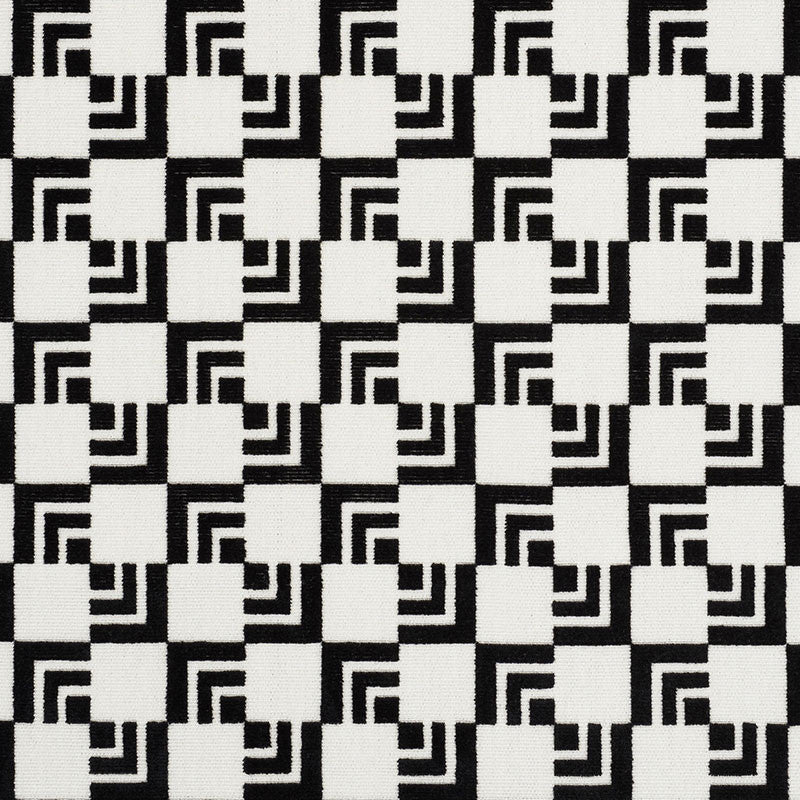 Imperial Hotel Velvet Black 72200 by Schumacher Fabric APPLIED ARCHITECTURE COTTON 50% VISCOSE 50% INDIA MARTINDALE 60,000 </p><p>Repeat: Horizontal: 2 3/4" (7CM) and Vertical: 2 3/4" (7CM) 55 - Fabric Carolina -
