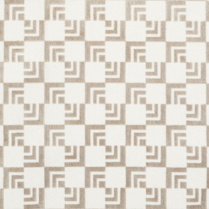 Imperial Hotel Velvet Sand 72202 by Schumacher Fabric APPLIED ARCHITECTURE See Sample INDIA - </p><p>Repeat: Horizontal: 2 3/4" (7CM) and Vertical: 2 3/4" (7CM) 55" (140CM) - Fabric Carolina -