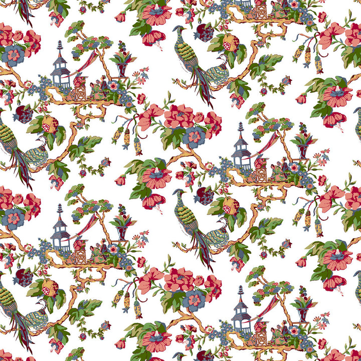 7224-7 Oriental Sage by Bassett Mcnab Fabric BASSETT MCNAB PRINTS 65%LIN 26%COT 9%NYL ENGLAND Horizontal: 54 and Vertical: 25.25 54 in - Fabric Carolina -