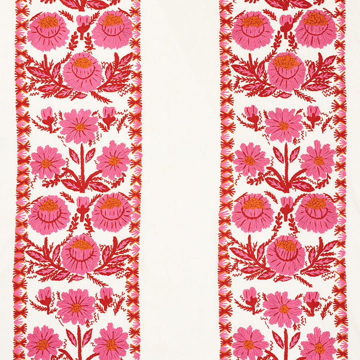 Marguerite Embroidery Blossom 72331 by Schumacher Fabric ONCE UPON A TIME WOOL 60% LINEN 40% INDIA </p><p>Repeat: Horizontal: 25" (64CM) and Vertical: 22" (56CM) 54 - Fabric Carolina -
