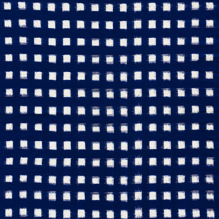 Heiho Ikat Indigo 72350 by Schumacher Fabric Mingei 100% Cotton - Horizontal: 1.5 and Vertical: 1.75 43.5 - Fabric Carolina -