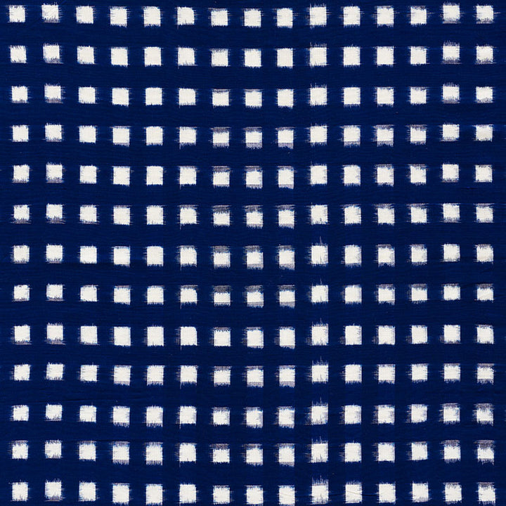 Heiho Ikat Indigo 72350 by Schumacher Fabric MINGEI COTTON 100% INDIA </p><p>Repeat: Horizontal: 1 1/2" (3CM) and Vertical: 1 3/4" (4CM) 43.5 - Fabric Carolina -