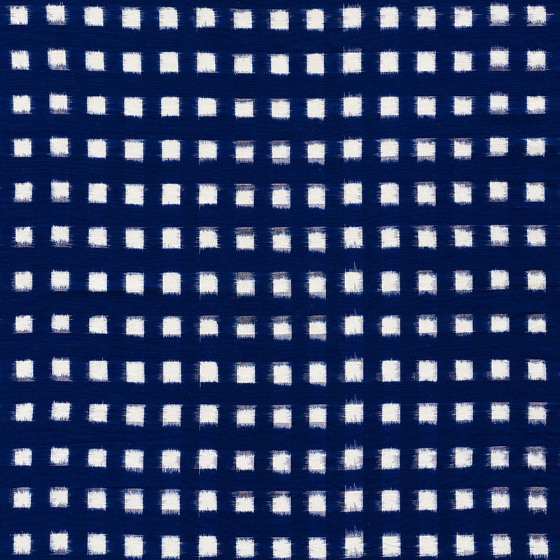 Heiho Ikat Indigo 72350 by Schumacher Fabric MINGEI See Sample INDIA - </p><p>Repeat: Horizontal: 1 1/2" (3CM) and Vertical: 1 3/4" (4CM) 43 1/2" (110CM) - Fabric Carolina -