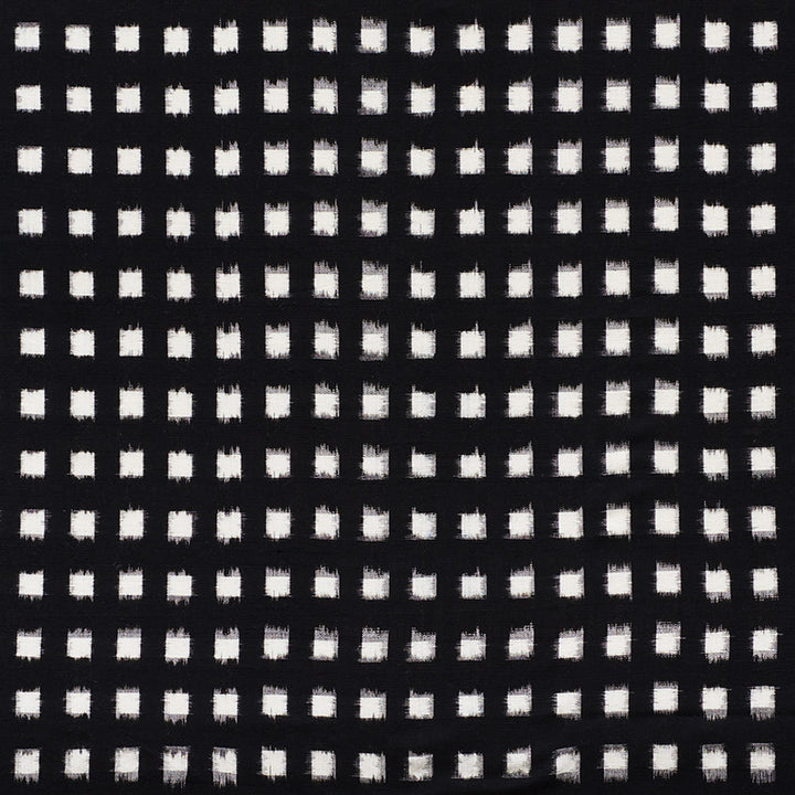 Heiho Ikat Black 72351 by Schumacher Fabric Mingei 100% Cotton - Horizontal: 1.5 and Vertical: 1.75 43.5 - Fabric Carolina -