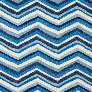Shasta Embroidery Blue 72471 by Schumacher Fabric