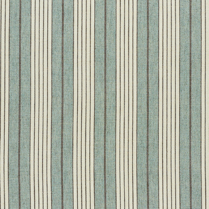 Horst Stripe Sky 72603 by Schumacher Designer Fabric VOGUE LIVING VISCOSE 45% COTTON 23% ITALY MARTINDALE 35,000 </p><p>Repeat: Horizontal: 4 1/4" (11CM) and Vertical: 55 - Swanky Fabrics -