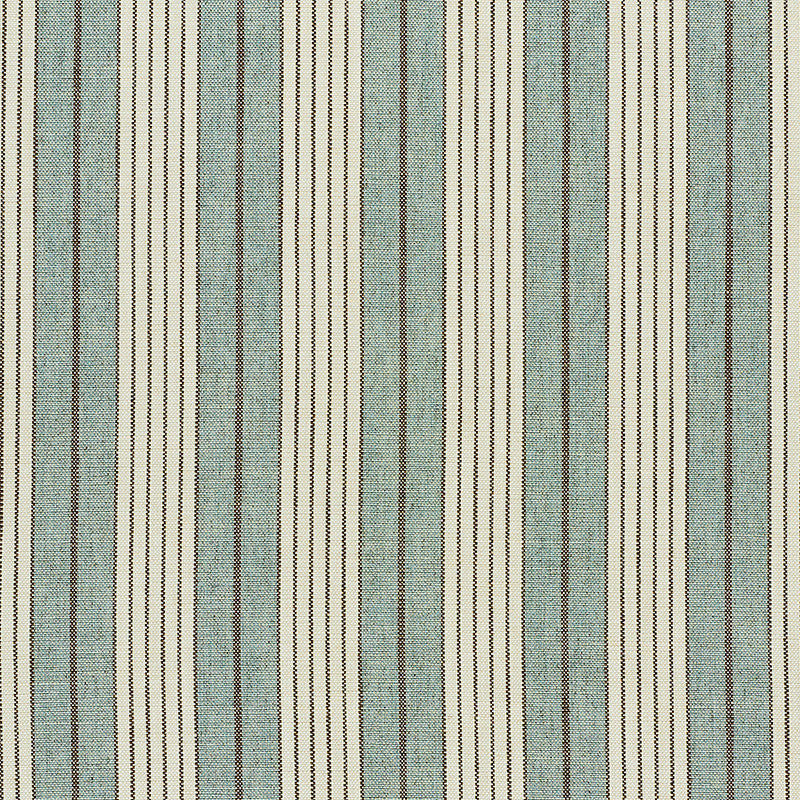 Horst Stripe Sky 72603 by Schumacher Designer Fabric NEW TRADITIONAL II See Sample ITALY - </p><p>Repeat: Horizontal: 4 1/4" (11CM) and Vertical: - 55" (140CM) - Swanky Fabrics -
