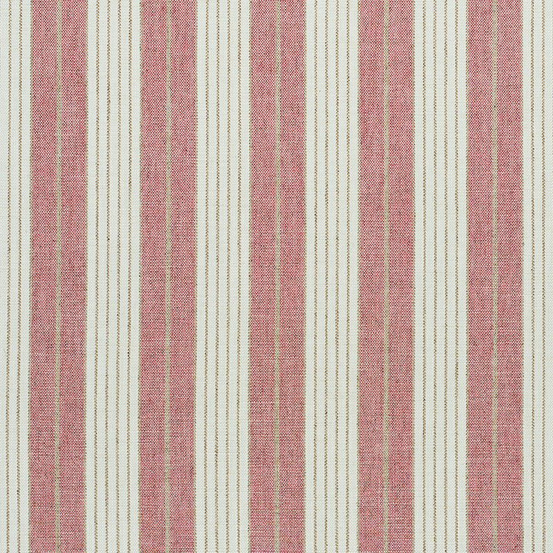 Horst Stripe Rose 72604 by Schumacher Designer Fabric NEW TRADITIONAL II See Sample ITALY - </p><p>Repeat: Horizontal: 4 1/4" (11CM) and Vertical: - 55" (140CM) - Swanky Fabrics -