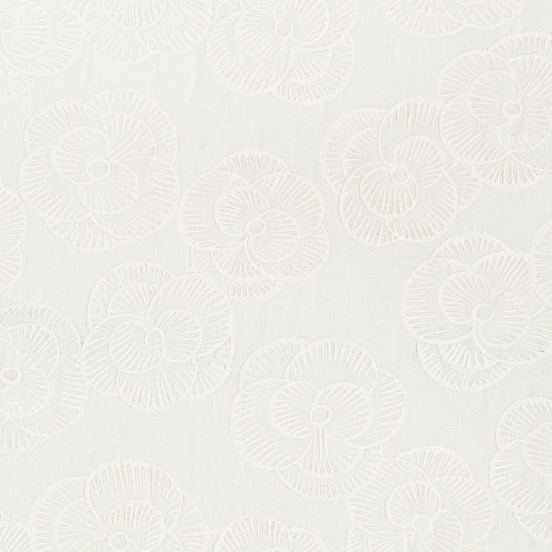 Mona Whitework 72611 by Schumacher Fabric VOGUE LIVING See Sample INDIA - </p><p>Repeat: Horizontal: 26" (66CM) and Vertical: 15" (38CM) 51 1/2" (131CM) - Fabric Carolina -