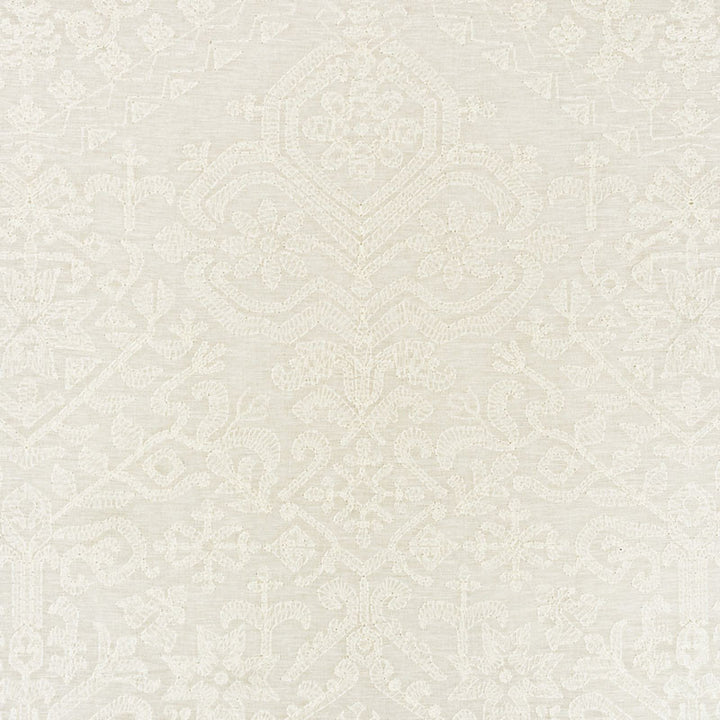Camilla Sheer Ivory 72660 by Schumacher Fabric SHEERS & CASEMENTS III LINEN 53% POLYESTER 27% INDIA </p><p>Repeat: Horizontal: 21 3/4" (55CM) and Vertical: 31 1/4" (79CM) 52.5 - Fabric Carolina -