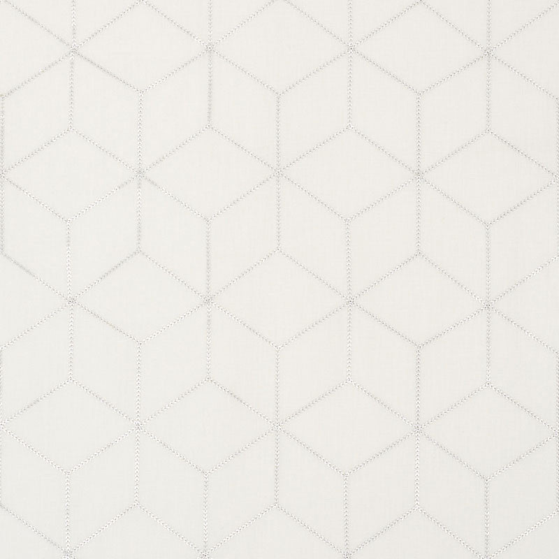 Atria Silver 72670 by Schumacher Designer Fabric SHEERS & CASEMENTS III See Sample INDIA - </p><p>Repeat: Horizontal: 4" (10CM) and Vertical: 7 3/4" (20CM) 51" (130CM) - Swanky Fabrics -