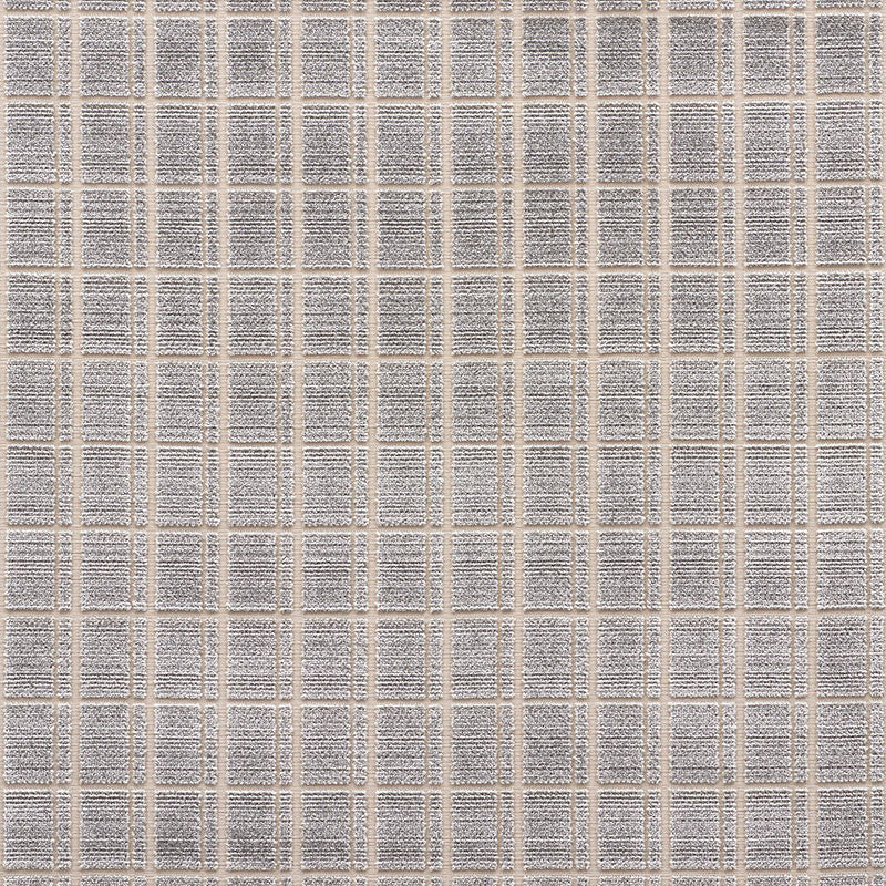 Otto Velvet Pewter 72762 by Schumacher Designer Fabric DAVID OLIVER See Sample BELGIUM - </p><p>Repeat: Horizontal: 1 1/8" (3CM) and Vertical: 1 1/4" (3CM) 54" (137CM) - Swanky Fabrics -