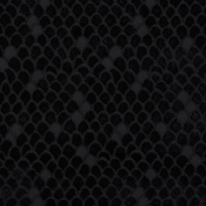 Esther Velvet Onyx 72773 by Schumacher Fabric Cut-Patterned-Velvets 80% Viscose, 17% Cotton, 3% Polyester Martindale 35,000 Horizontal: 13.5 and Vertical: 11 54 - Fabric Carolina -