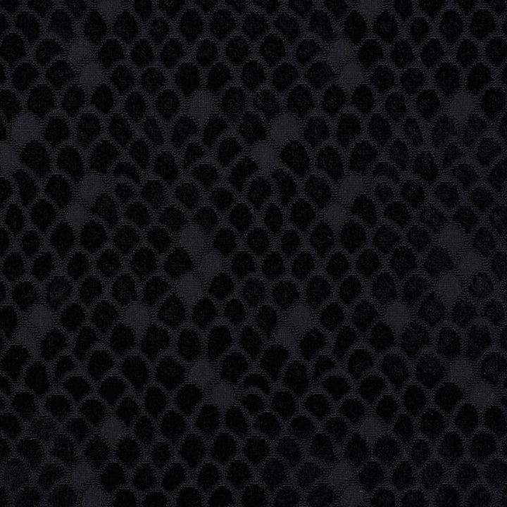 Esther Velvet Onyx 72773 by Schumacher Fabric CUT & PATTERNED VELVETS VISCOSE 80% COTTON 17% BELGIUM MARTINDALE 35,000 </p><p>Repeat: Horizontal: 13 1/2" (34CM) and Vertical: 11" (28CM) 54 - Fabric Carolina -