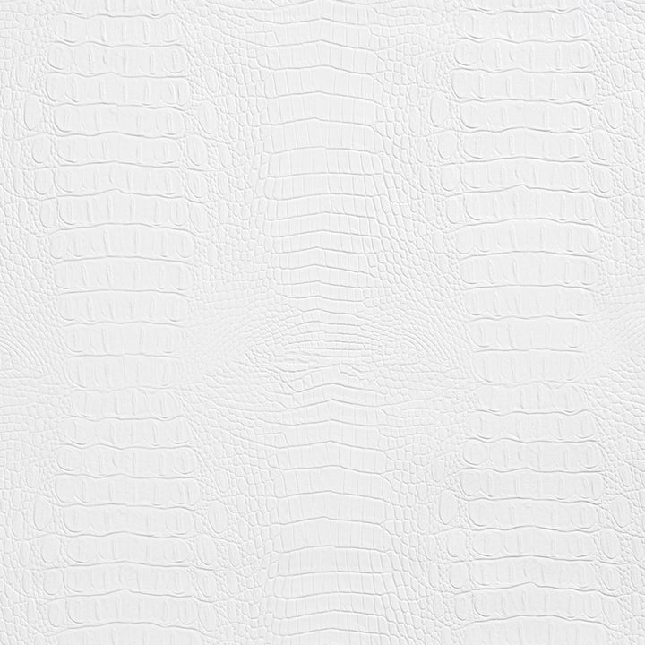 7278 White by Charlotte Fabric Exotics 100% Virgin Vinyl, 34oz. Asia Exceeds 200,000 Wyzenbeek Rubs (Heavy Duty) Horizontal: 10.5" x Vertical: 10.5" 54 Inches - Fabric Carolina -
