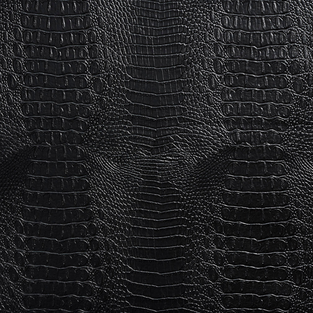 7279 Black by Charlotte Designer Fabric Exotics 100% Virgin Vinyl, 34oz. Asia Exceeds 200,000 Wyzenbeek Rubs (Heavy Duty) Horizontal: 10.5" x Vertical: 10.5" 54 Inches - Swanky Fabrics -