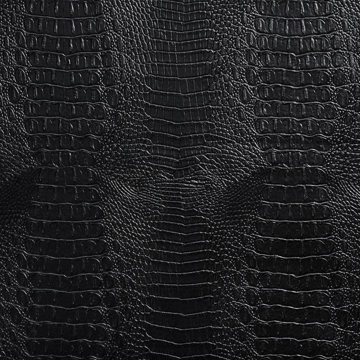 7279 Black by Charlotte Designer Fabric Exotics 100% Virgin Vinyl, 34oz. Asia Exceeds 200,000 Wyzenbeek Rubs (Heavy Duty) Horizontal: 10.5" x Vertical: 10.5" 54 Inches - Swanky Fabrics -