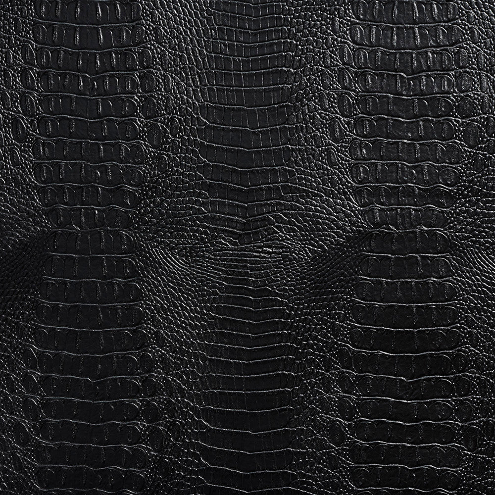 7279 Black by Charlotte Fabric Exotics 100% Virgin Vinyl, 34oz. Asia Exceeds 200,000 Wyzenbeek Rubs (Heavy Duty) Horizontal: 10.5" x Vertical: 10.5" 54 Inches - Fabric Carolina -