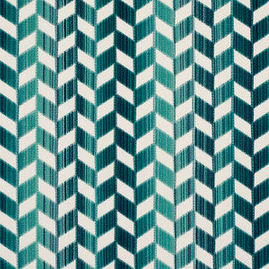Chevron Strie Velvet Peacock 72813 by Schumacher Fabric