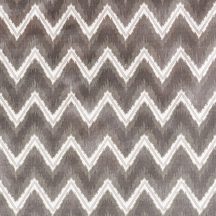 Chevron Velvet Grey 72841 by Schumacher Fabric Cut-Patterned-Velvets 50% Cotton, 50% Viscose Martindale 60,000 Horizontal: 3.25 and Vertical: 4.25 54 - Fabric Carolina -