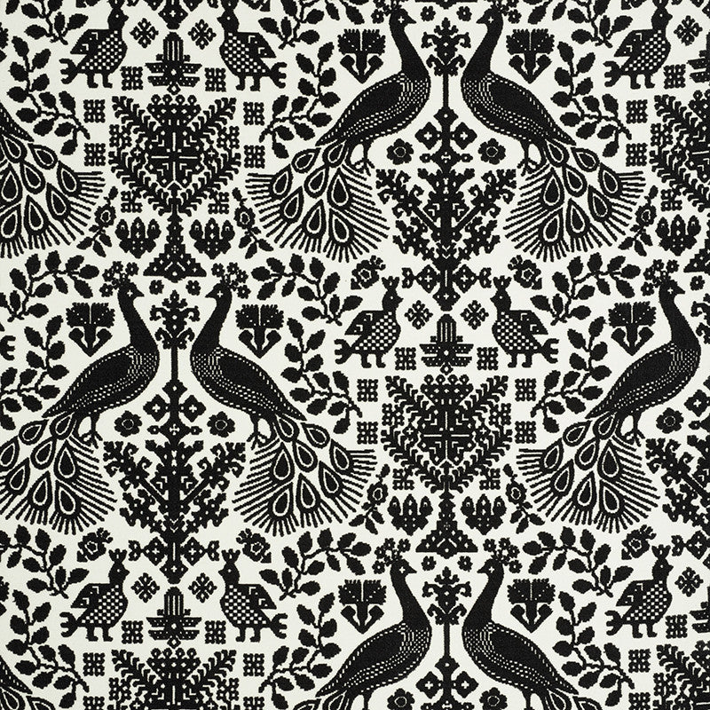 Pavone Velvet Carbon 72970 by Schumacher Fabric Cut-Patterned-Velvets 81% Viscose, 19% Cotton Martindale 15,000 Horizontal: 27.25 and Vertical: 27.5 54 - Fabric Carolina -
