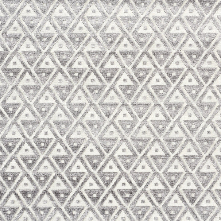 Hoffmann Velvet Silver 72991 by Schumacher Designer Fabric Cut-Patterned-Velvets 56% Viscose, 44% Cotton Martindale 60,000 Horizontal: 2 and Vertical: 2 54 - Swanky Fabrics -